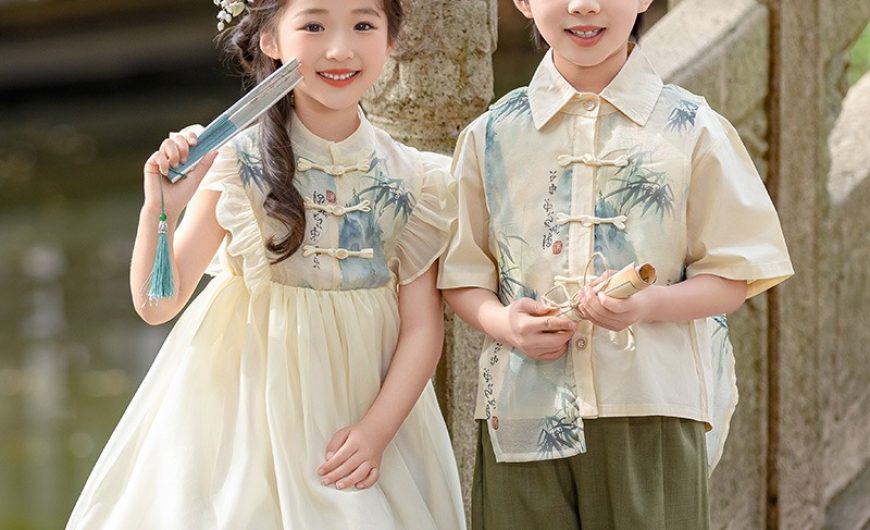 The Allure of Twins Hanfu for kids: A Fusion of Traditional and Twin Delight-3