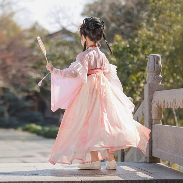 Children's Hanfu From China Chinese-style Small Dress Retro Embroidered Flowing Long Dress Spring - Image 8