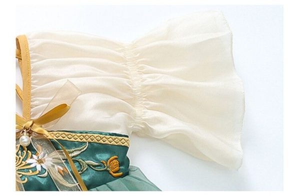 Elegant Short Sleeve Girls Ancient Chinese Traditional Hanfu Stage Performance Tang Suit  Kids' Hanfu Traditional Chinese Garments ﻿ - Image 8