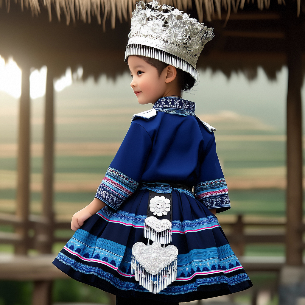 Phoenix pattern for miao nationality sets