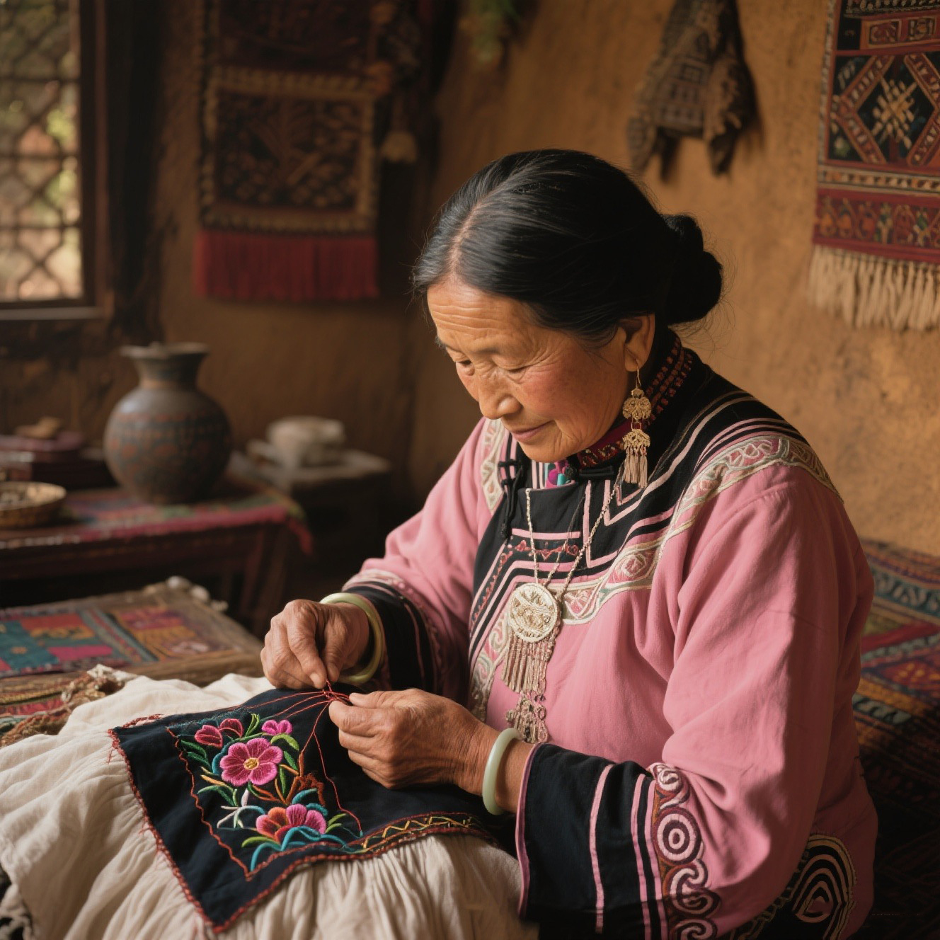 
The Miao Nationality Clothing Customize 