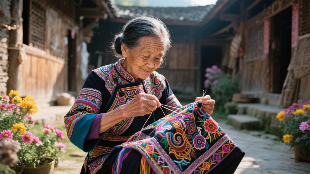 
The Miao Nationality Clothing Customize 