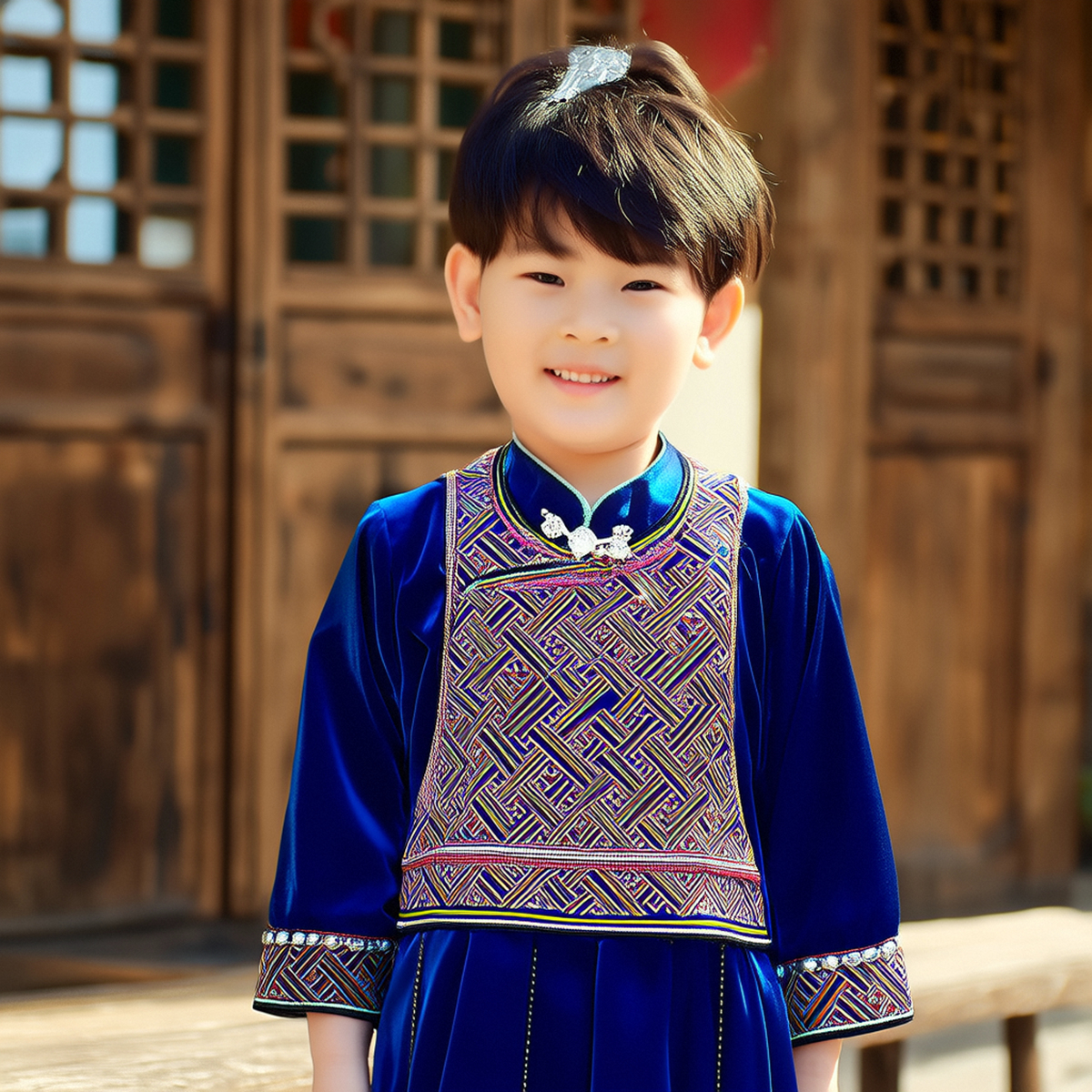 Phoenix pattern for miao nationality sets